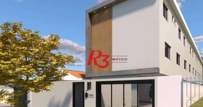 Village com 2 dormitórios à venda, 90 m² por r$ 430.000,00 - macuco - santos/sp