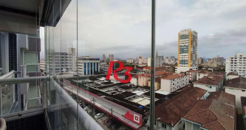 Apartamento com 1 dormitório à venda, 60 m² por r$ 890.000,00 - boqueirão - santos/sp