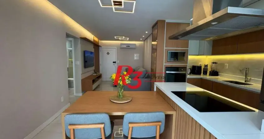 Apartamento à venda, 64 m² por r$ 750.000,00 - marapé - santos/sp