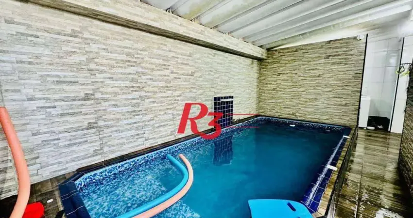 Sobrado com 3 dormitórios à venda, 166 m² por r$ 1.650.000,00 - boqueirão - santos/sp