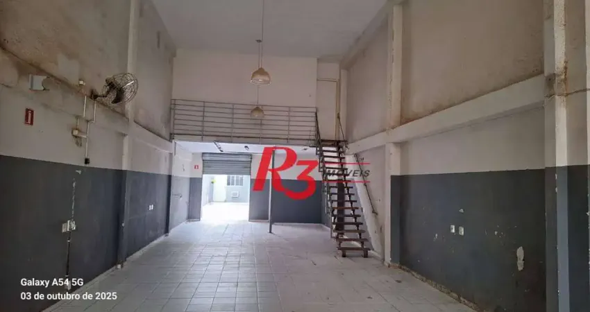 Galpão para alugar, 270 m² por r$ 7.300,00/mês - encruzilhada - santos/sp