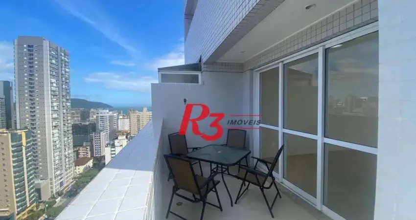 Apartamento duplex com 3 dormitórios à venda, 148 m² por r$ 2.010.000,00 - gonzaga - santos/sp