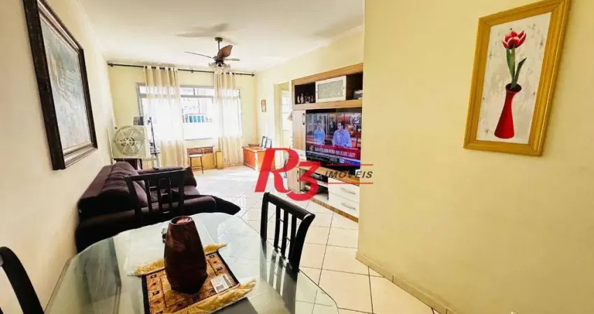 Apartamento com 3 dormitórios à venda, 104 m² por r$ 590.000,00 - campo grande - santos/sp