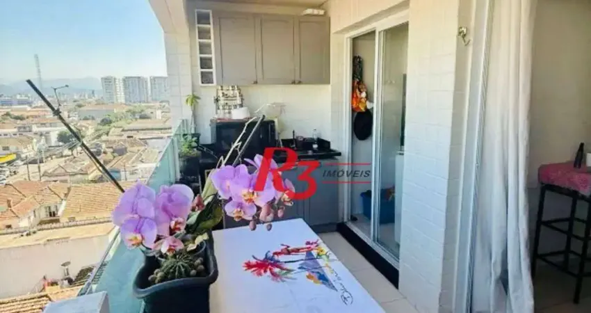 Apartamento à venda, 59 m² por r$ 580.000,00 - macuco - santos/sp