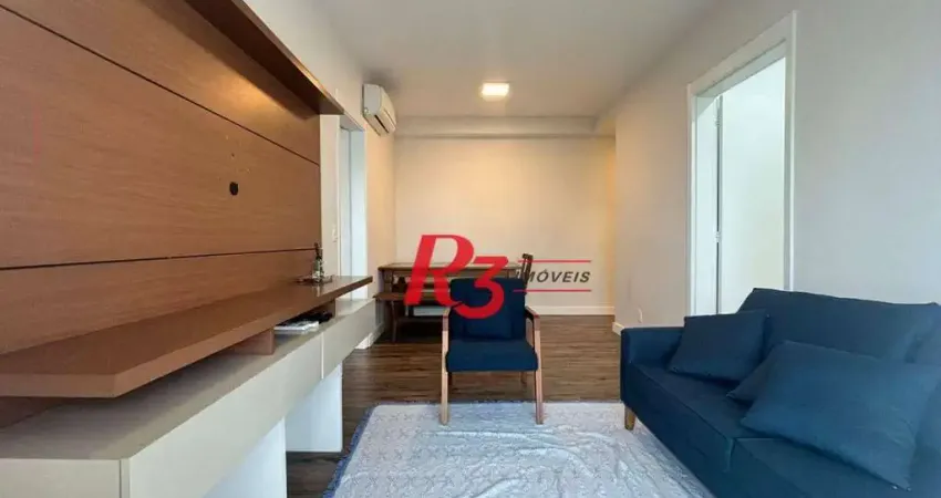 Apartamento para alugar, 47 m² por r$ 4.500,00/mês - boqueirão - santos/sp
