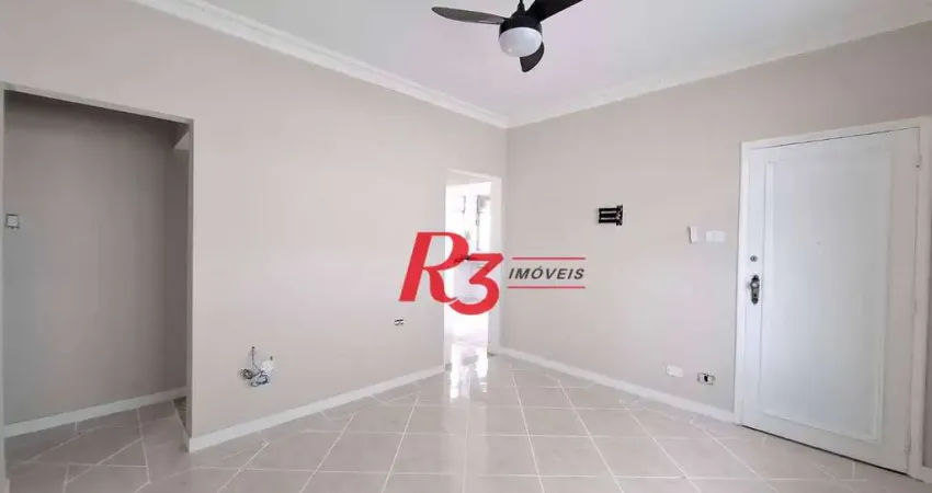 Apartamento com 3 dormitórios para alugar, 80 m² por r$ 3.500,00/mês - boqueirão - santos/sp