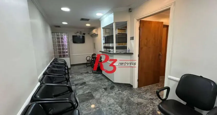 Sala para alugar, 81 m² por r$ 5.500,00/mês - encruzilhada - santos/sp