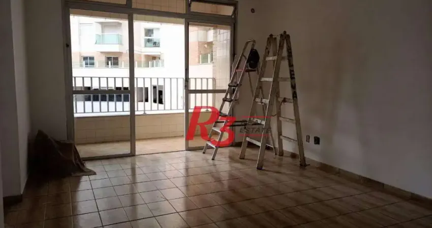 Apartamento com 2 dormitórios para alugar, 125 m² por r$ 4.412,70/mês - embaré - santos/sp