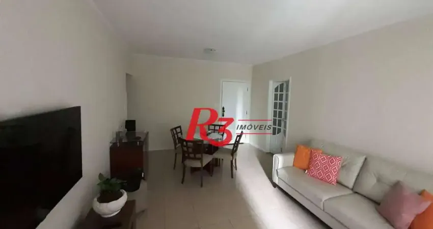 Apartamento com 2 dormitórios para alugar, 109 m² por r$ 5.000,00/mês - ponta da praia - santos/sp