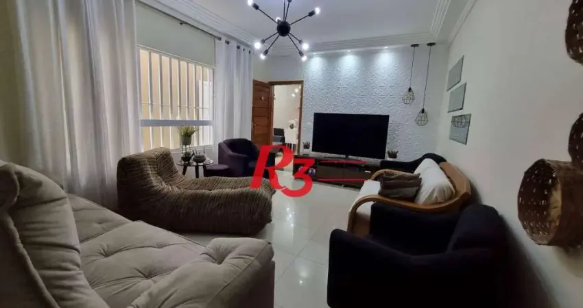 Casa com 3 dormitórios à venda, 130 m² por r$ 799.000,00 - macuco - santos/sp