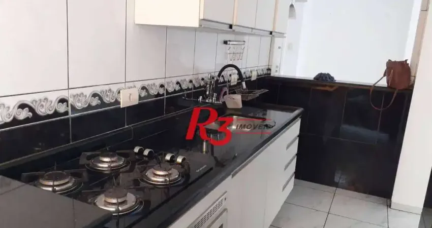 Apartamento com 1 dormitório à venda, 62 m² por r$ 420.000,00 - pompéia - santos/sp