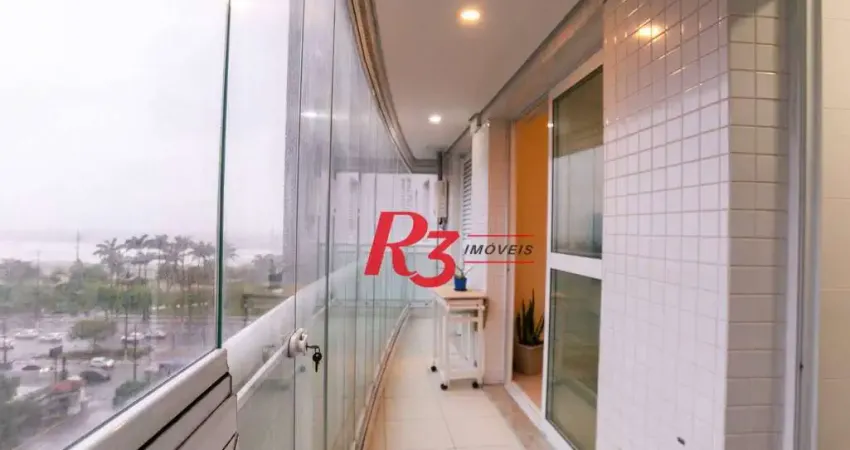 Apartamento com 1 dormitório à venda, 54 m² por r$ 735.000,00 - josé menino - santos/sp