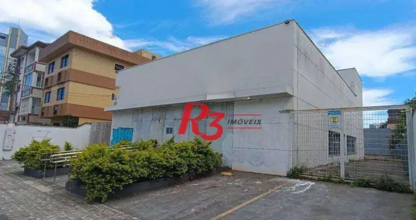 Galpão para alugar, 400 m² por r$ 40.000,00/mês - estuário - santos/sp