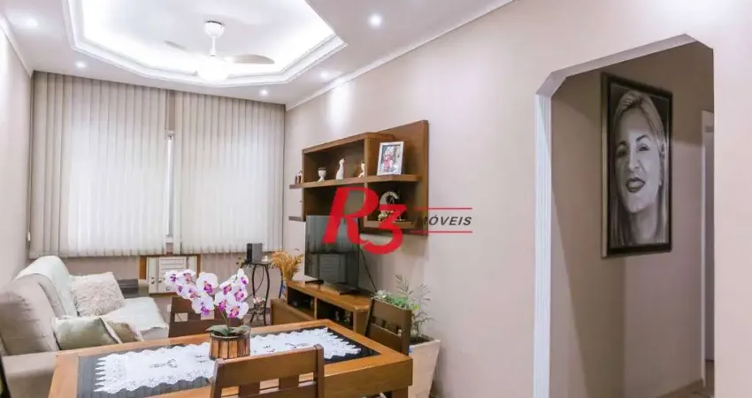 Apartamento com 2 dormitórios à venda, 62 m² por r$ 425.000,00 - vila belmiro - santos/sp