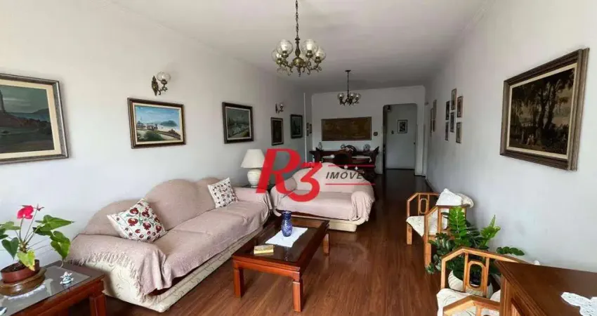 Apartamento com 3 dormitórios à venda, 140 m² por r$ 750.000,00 - gonzaga - santos/sp