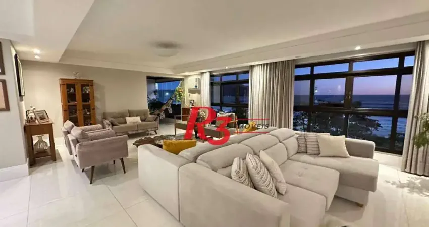 Apartamento com 4 dormitórios à venda, 245 m² por r$ 3.800.000,00 - aparecida - santos/sp
