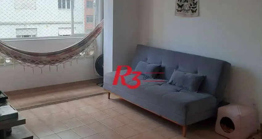 Apartamento com 1 dormitório à venda, 47 m² por r$ 300.000,00 - josé menino - santos/sp