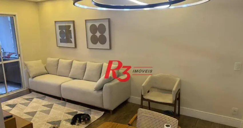 Apartamento com 3 dormitórios à venda, 84 m² por r$ 800.000,00 - marapé - santos/sp