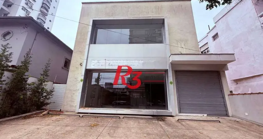 Loja para alugar, 376 m² por r$ 23.339,00/mês - gonzaga - santos/sp