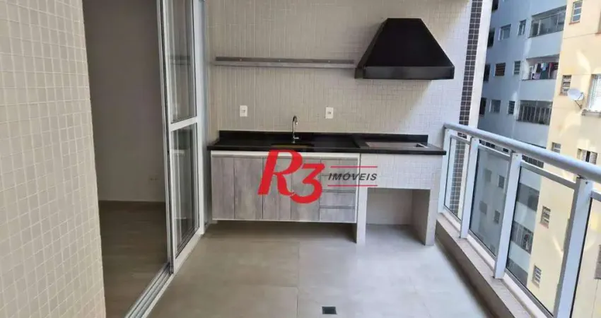 Apartamento com 2 dormitórios à venda, 91 m² por r$ 1.480.000,00 - boqueirão - santos/sp