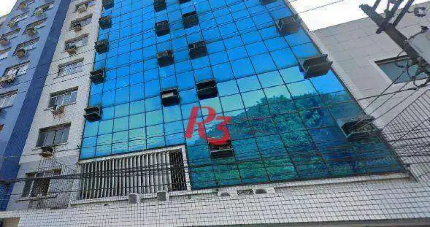 Sala para alugar, 75 m² por r$ 4.700,00/mês - centro - santos/sp