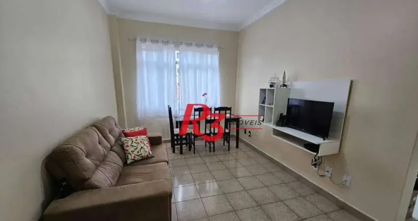 Apartamento com 2 dormitórios à venda, 74 m² por r$ 330.000,00 - encruzilhada - santos/sp