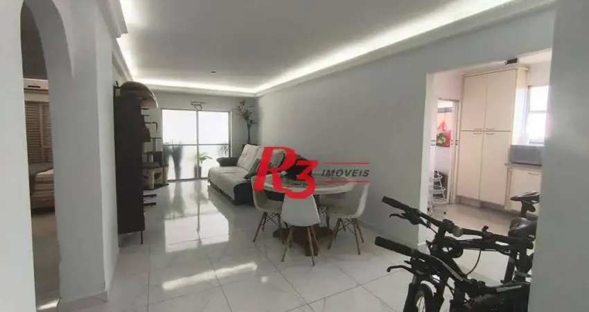 Apartamento com 3 dormitórios à venda, 130 m² por r$ 600.000,00 - vila belmiro - santos/sp