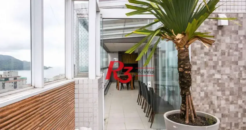 Apartamento duplex com 4 dormitórios para alugar, 290 m² por r$ 20.000,01/ano - embaré - santos/sp