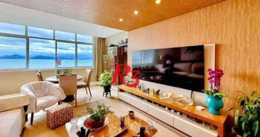 Apartamento com 3 dormitórios à venda, 157 m² por r$ 2.500.000,00 - ponta da praia - santos/sp
