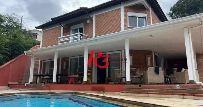Casa com 4 dormitórios à venda, 368 m² por r$ 12.500.000,00 - morro santa terezinha - santos/sp