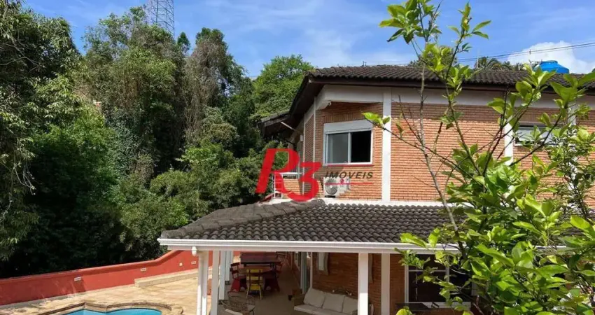 Casa com 4 dormitórios à venda, 368 m² por r$ 6.500.000,00 - morro santa terezinha - santos/sp