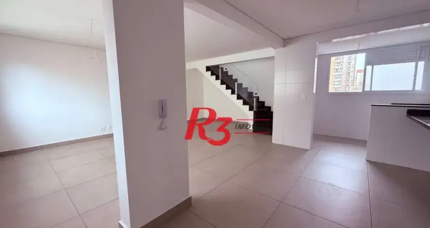 Cobertura com 3 dormitórios à venda, 220 m² por r$ 2.915.880,00 - boqueirão - santos/sp