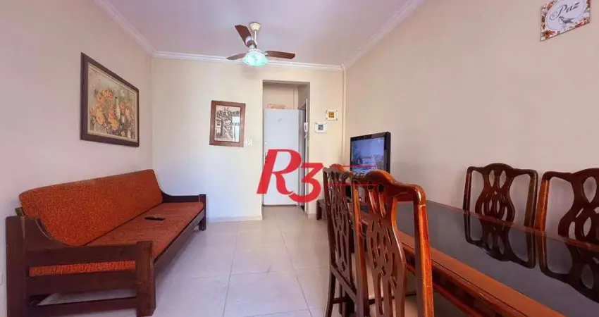 Apartamento com 1 dormitório à venda, 50 m² por r$ 400.000,00 - gonzaga - santos/sp