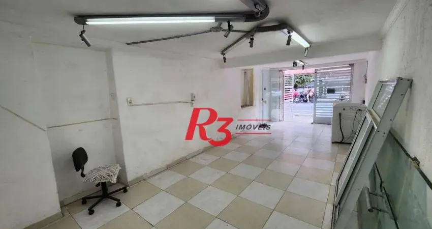Loja para alugar, 50 m² por r$ 3.500,00/mês - embaré - santos/sp
