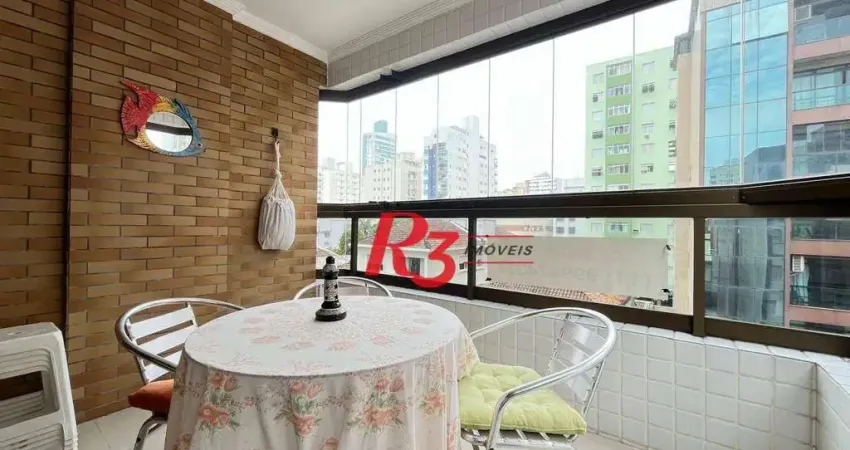 Apartamento para alugar, 120 m² por r$ 6.000,02/mês - aparecida - santos/sp