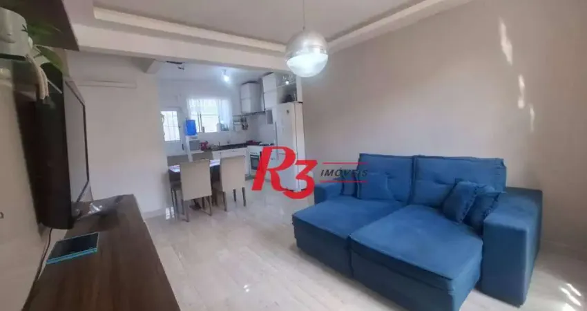 Apartamento com 2 dormitórios à venda, 75 m² por r$ 400.000,00 - vila mathias - santos/sp