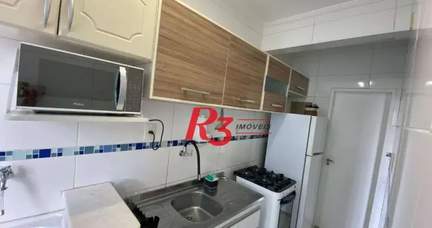 Apartamento com 1 dormitório à venda, 45 m² por r$ 380.000,00 - aparecida - santos/sp