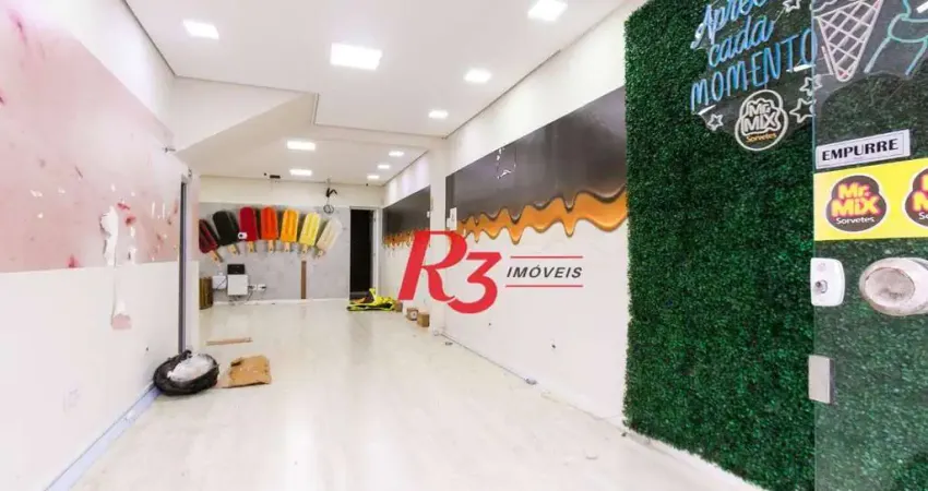 Loja para alugar, 40 m² por r$ 4.000,00/mês - embaré - santos/sp