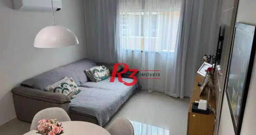 Village com 2 dormitórios à venda, 99 m² por r$ 880.000,00 - campo grande - santos/sp