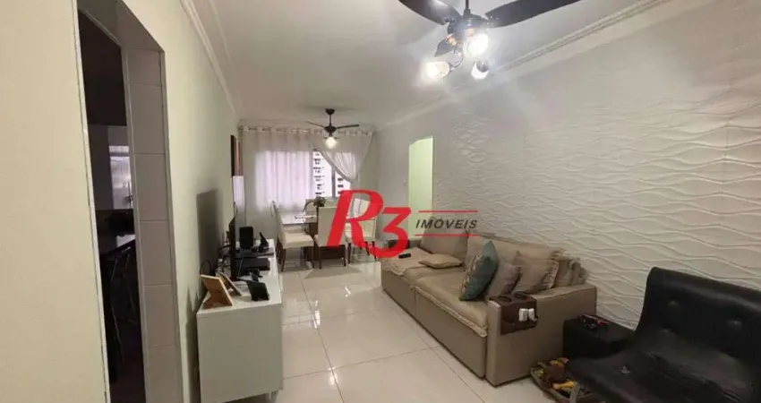 Apartamento com 2 dormitórios à venda, 81 m² por r$ 502.000,00 - campo grande - santos/sp