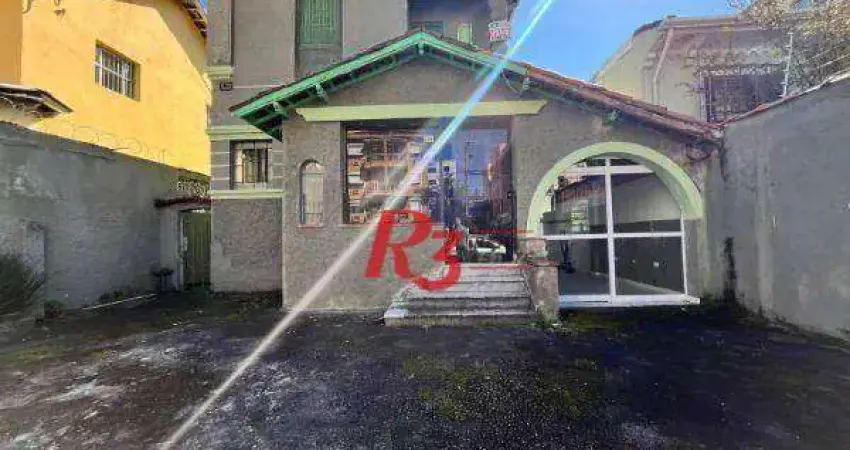 Terreno, 352 m² - venda por r$ 1.500.000,00 ou aluguel por r$ 9.675,99/mês - vila belmiro - santos/sp