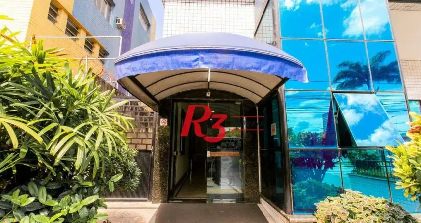 Sala para alugar, 115 m² por r$ 4.500,00/mês - gonzaga - santos/sp