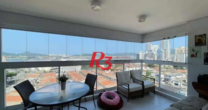 Apartamento com 2 dormitórios à venda, 111 m² por r$ 1.050.000,00 - ponta da praia - santos/sp