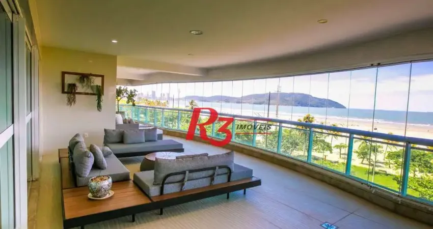 Apartamento com 4 dormitórios à venda, 475 m² por r$ 14.000.000,00 - gonzaga - santos/sp