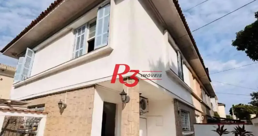 Sobrado com 3 dormitórios à venda, 140 m² por r$ 879.000,00 - marapé - santos/sp