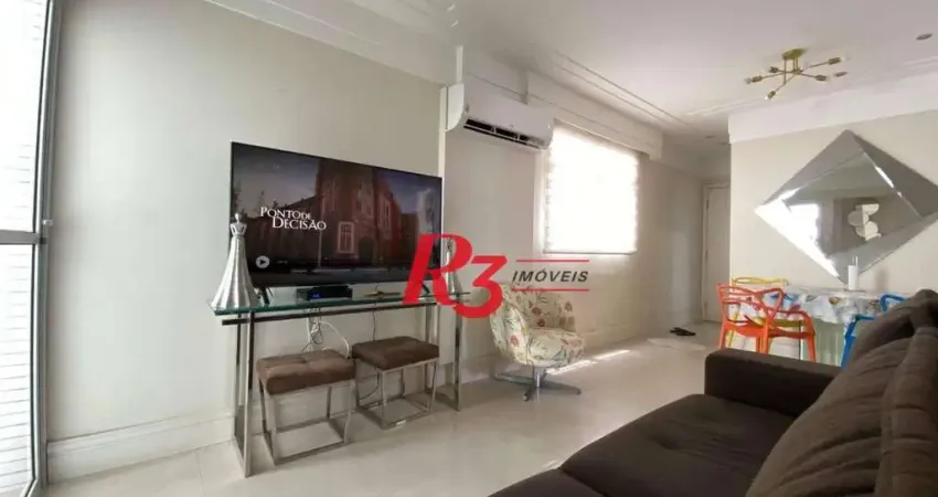 Apartamento com 3 dormitórios à venda, 85 m² por r$ 745.000,00 - pompéia - santos/sp