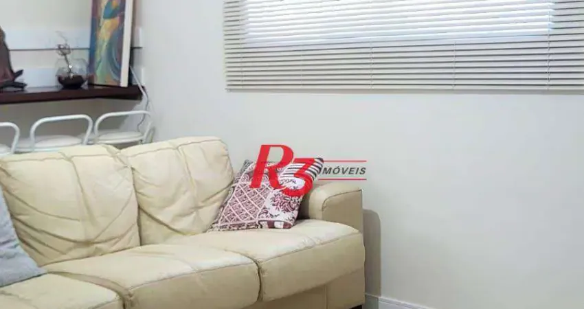 Apartamento com 3 dormitórios à venda, 100 m² por r$ 460.000,00 - macuco - santos/sp