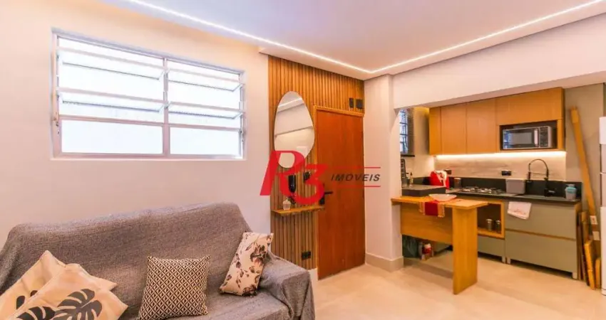 Apartamento com 2 dormitórios à venda, 48 m² por r$ 520.000,00 - aparecida - santos/sp