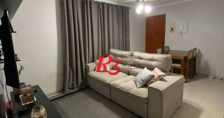 Apartamento com 3 dormitórios à venda, 69 m² por r$ 320.000,00 - aparecida - santos/sp