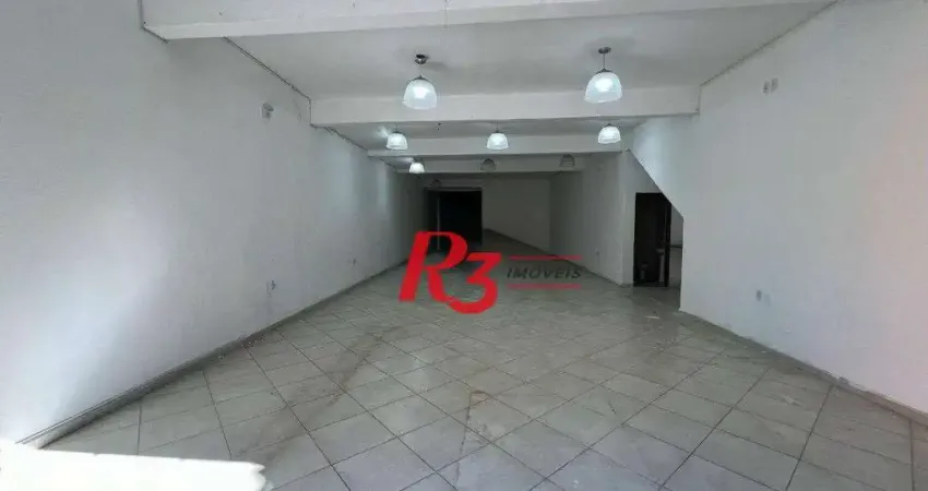 Loja para alugar, 1036 m² por r$ 9.000,00/mês - vila mathias - santos/sp